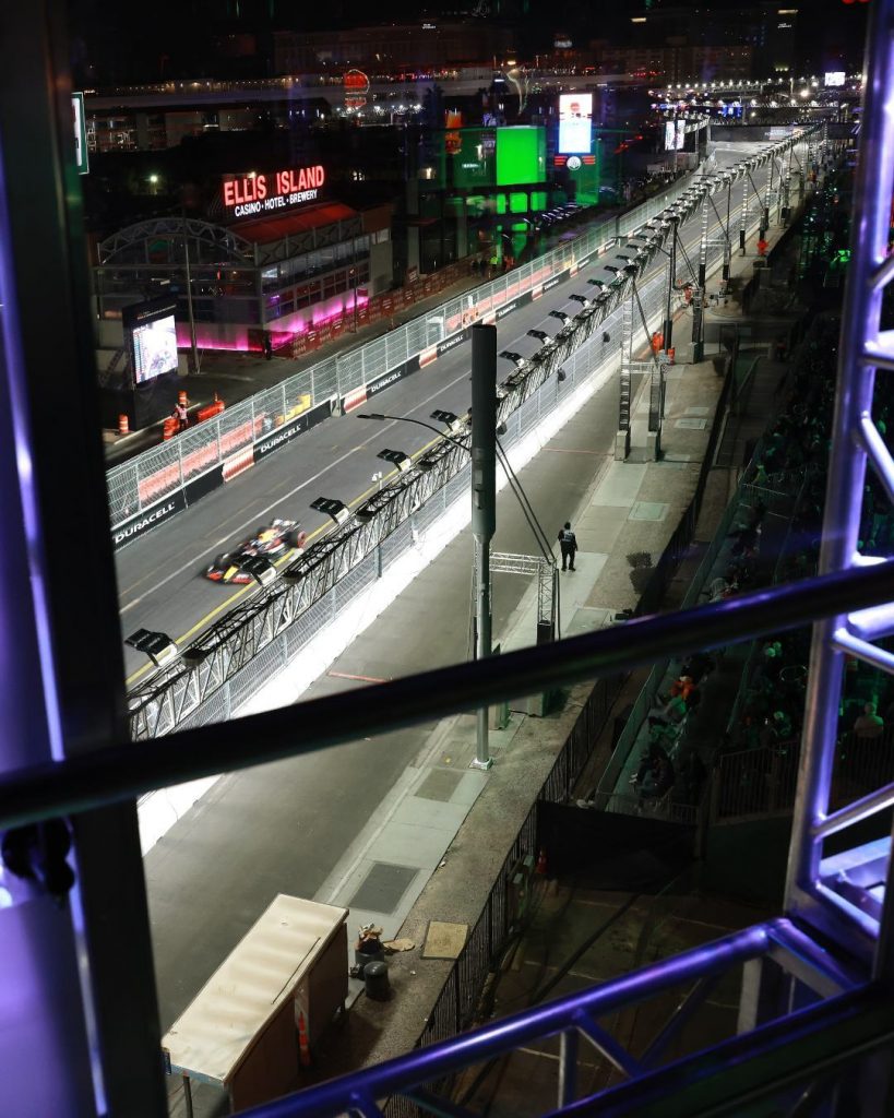 View of track from Tower